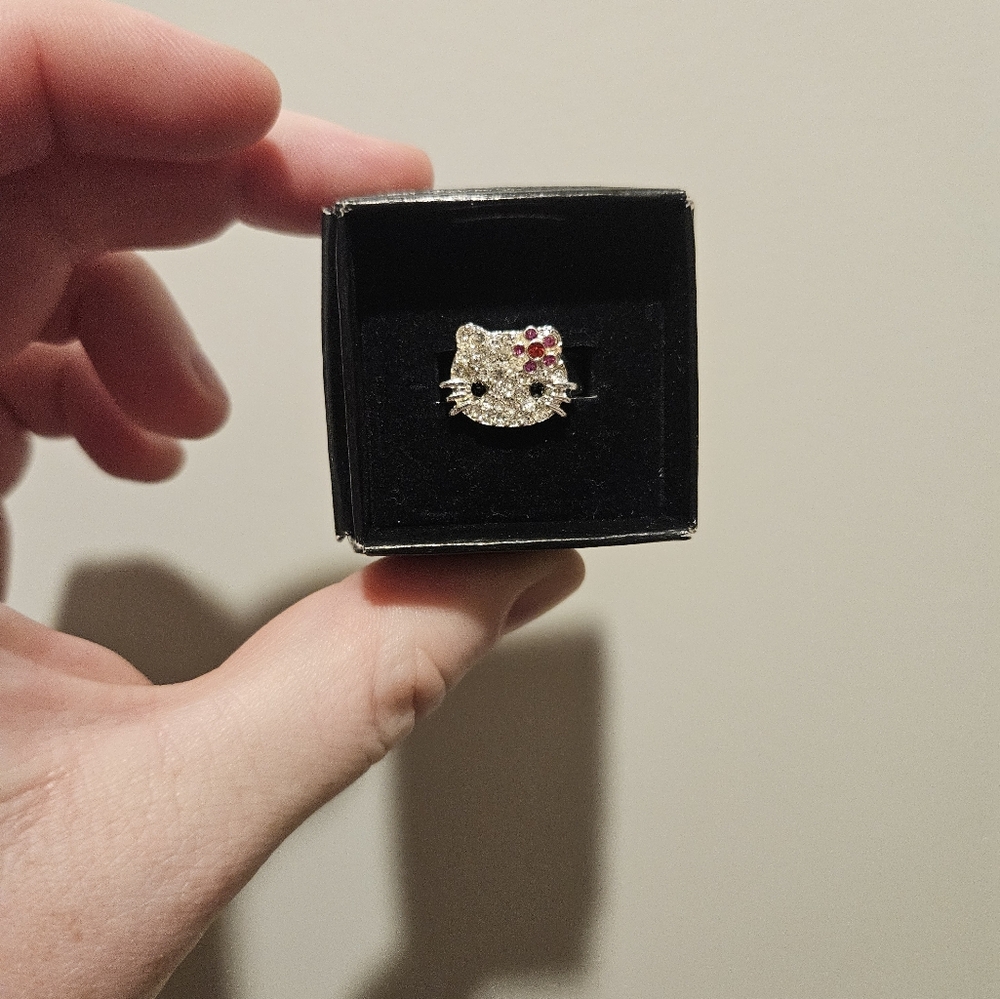 Hello Kitty Rhinestone Ring